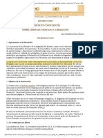 Instrucción Libertatis Conscientia, Sobre Libertad Cristiana y Liberación, 22 Marzo 1986