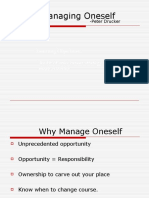 Managing Oneself: Learning Objectives: Audit of Ones Career Strategy and Making It More Effective