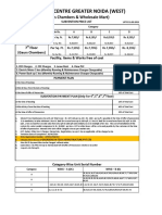 Gaur City Center Chambers & Wholesale Mart Price List W.E.F. 07.02.2019