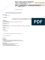 Measuring Dry and Liquid Ingredients Accurately: Module in Tle 8