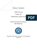 Cluster Analysis: Talha Farooq Faizan Ali Muhammad Abdul Basit