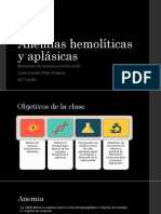 Anemias Hemolíticas y Aplásicas