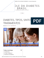 Diabetes, Tipos, Sintomas e Tratamentos - Controle Da Diabetes Brasil