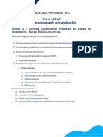 U2 Tarea Cuarta Entrega Propuesta Del Trabajo de Investigacion