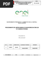 Limpeza Manual de Aisladores en 220 KV LAT