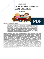 Propuesta de Apoyo para Docentes y Padres de Familia Primer Grado