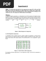 Experiment-5: 1) 1-Bit Magnitude Comparator