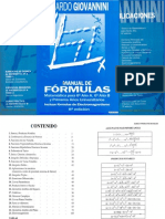 Manual de Fórmulas - Matemática para 6º Año A, 6º Año B y Primeros Años Universitarios - Giovannini