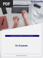 Instructivo para Acceder A La Plataforma UdeCataluyna