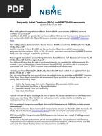 Frequently Asked Questions (Faqs) For Nbme Self-Assessments: Updated March 24, 2021