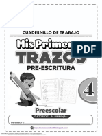 Cuadernillo Pre-Escritura Mis Primeros Trazos4 Me360