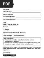 AS Mathematics: (JUN197356201) (JUN197356201) (JUN197356201)