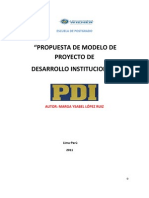 Modelo de Proyecto de Desarrollo Institucional