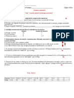 Evaluare Sumativă Cap." Lucrul, Puterea Și Energia Mecanică"