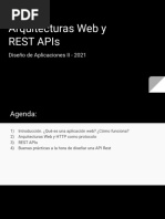 Arquitecturas Web y REST