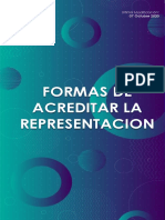 Formas de Acreditar La Representacion