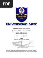 Evolucion Del Control de Calidad Terminado