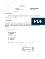 Course Title: Assessment in Learning 2 Course Description:: College of Education