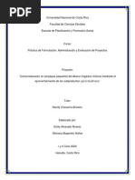 Comercialización en Empaque Pequeños Del Abono Orgánico Victoria Mediante El Aprovechamiento de Los Subproductos Agroindustriales