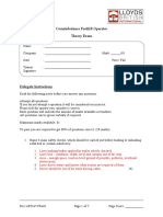 Forklift Operating Theory Paper (Instructors Copy)