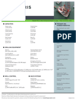 Valaris 121: Primary Rig Characteristics Capacities