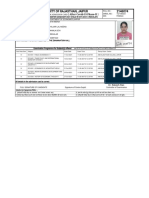 SITA MA COMNORajasthan Admit Card