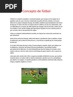 Concepto de Fútbol