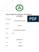 Tarea 4 de Taller de Mecanica de Fluidos I