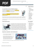 Ferrite Testing: Accurate Measurement of Stainless Steels