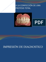 Clase Impresión de Diagnostico en El Paciente Edentulo Total