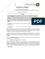 Informe, Principio de Le Chatelier