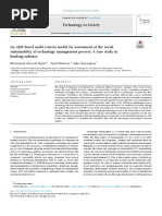 An AHP-based Multi-Criteria Model For Assessment of The Social Sustainability of Technology Management Process