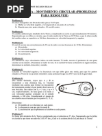 Cinematica - Movimiento Circular (Problemas para Resolver)