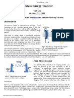 Wireless Energy Transfer: Yue Ma October 22, 2010