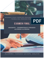 Examen Final Derecho Procesal Penal I