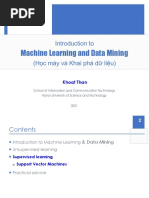 Machine Learning and Data Mining: Introduction to (Học máy và Khai phá dữ liệu)