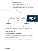 Call by Value and Call by Reference in C++