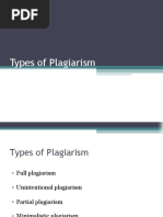 Types of Plagiarism