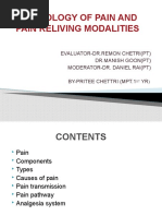 Physiology of Pain and Pain Reliving Modalities