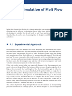 Simulation of Melt Flow: 4.1 Experimental Approach