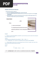 Mathematics of Investment: Simple and Discount Interest