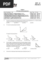 DPP - 10 Physics:: Syllabus: KTG, Heat and Thermodynamics