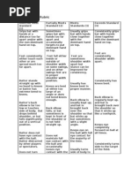 Batting Skills Rubric