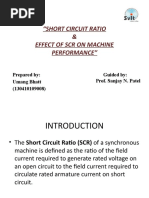 Short Circuit Ratio & Effect of SCR On Machine Performance