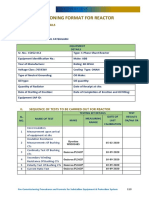 Pre-Commissioning Format For Reactor: I. General Details