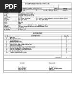 Atlanta Electricals Pvt. LTD.: Transformer Test Report