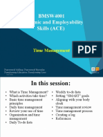 BMSW4001 Academic and Employability Skills (ACE) : Time Management