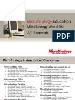 Microstrategy Web SDK: Api Essentials