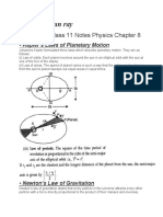 Gravitation Class 11 Notes Physics Chapter 8