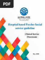 Hospital Based Psycho-Social Service Guideline